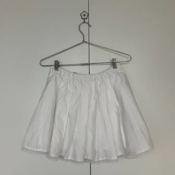 J. Crew Pleated Tie Waist Mini Skirt - Picture 2 of 5